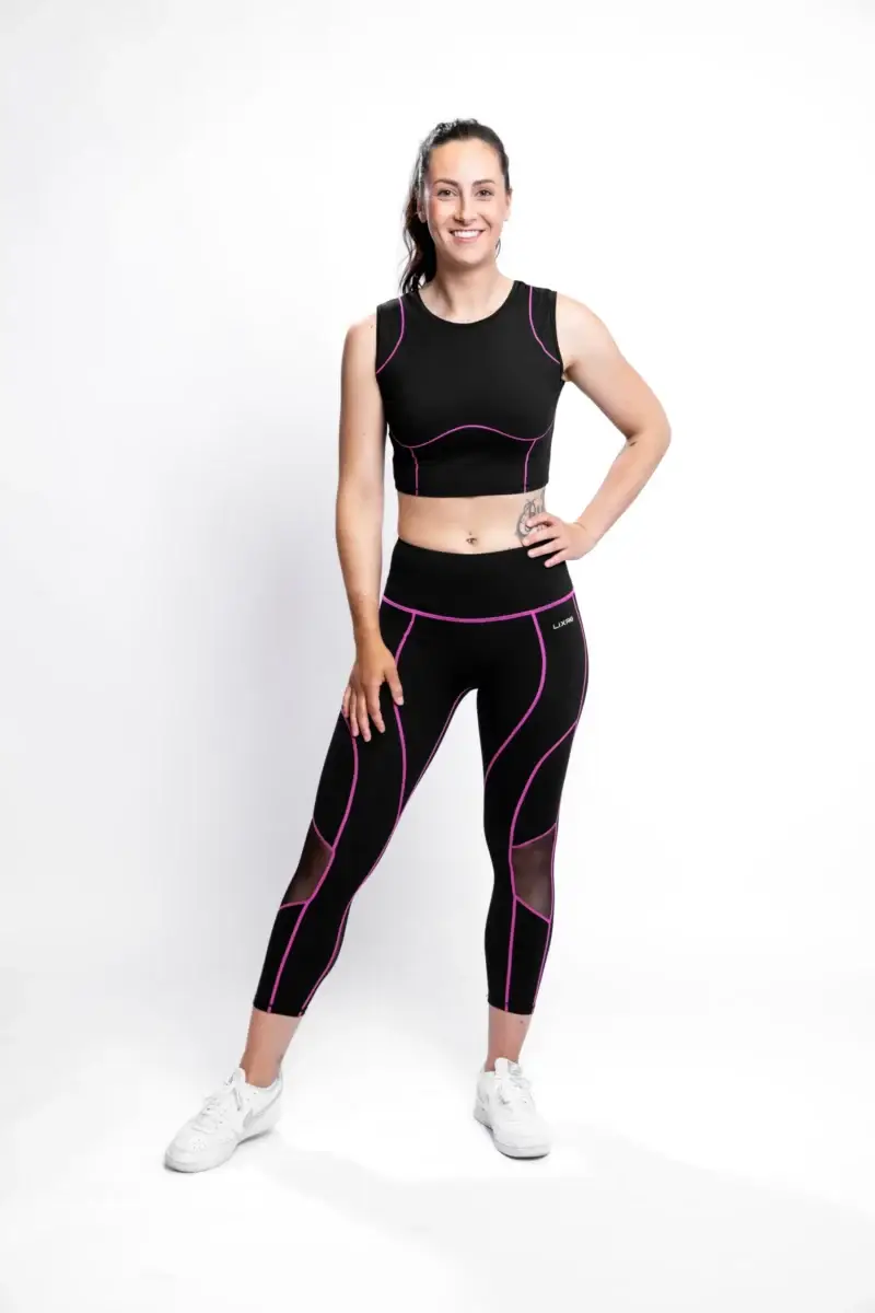 LIXRO Crop Top Carmine Rose – Bild 4