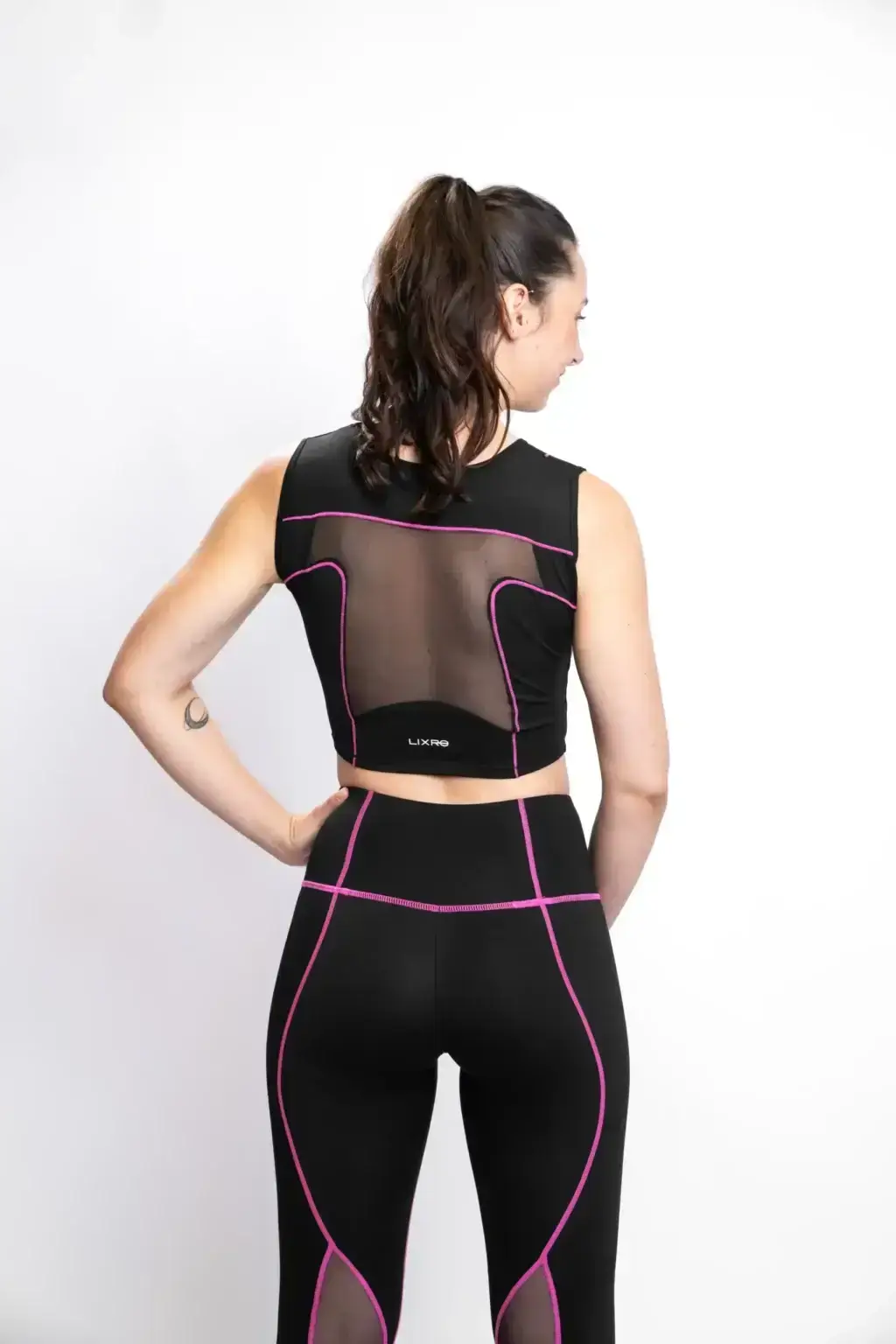 LIXRO Crop Top Carmine Rose – Bild 5